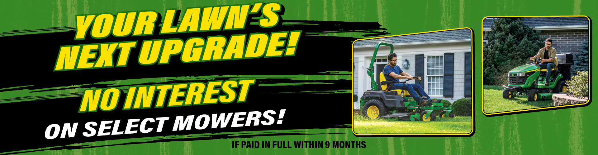 No Interest On Select Mowers